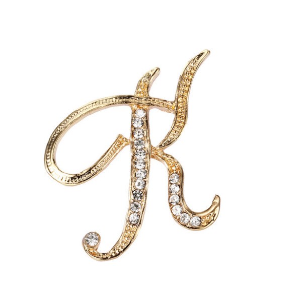 Mode Kleidung Accessoires 26 englische Alphabet Broschen