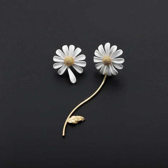 Kleine Gänseblümchenohrringe Ohrringe Ring Armband Halskette