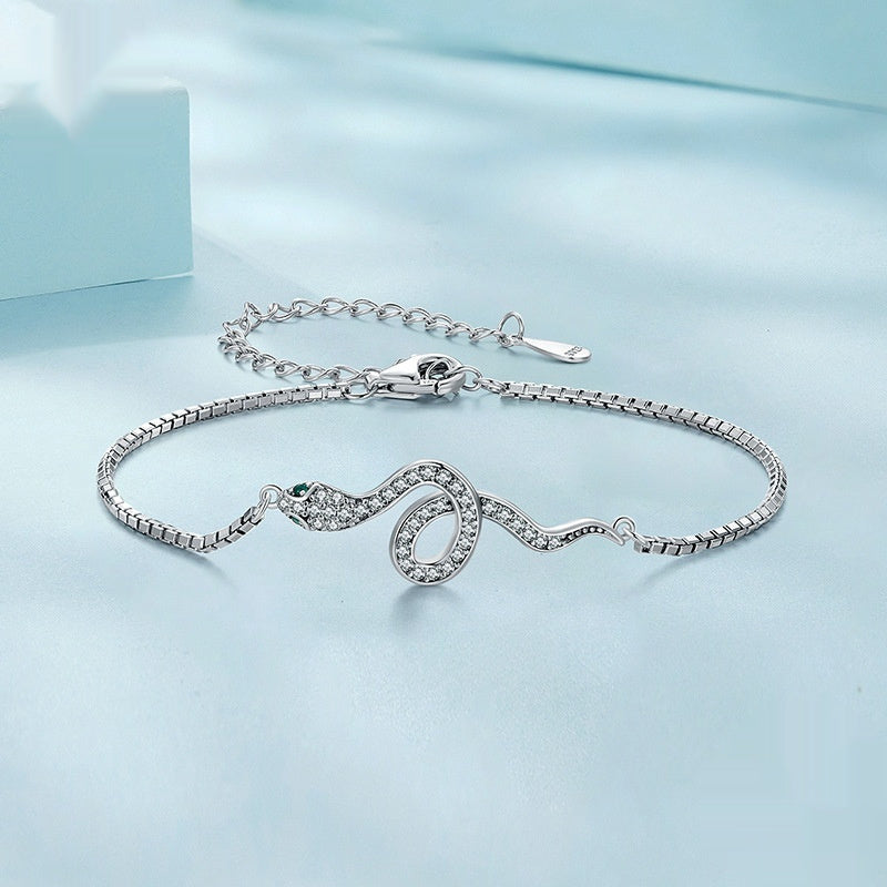 Armband Sterling Silber S925 Weißgold plattiert Armband