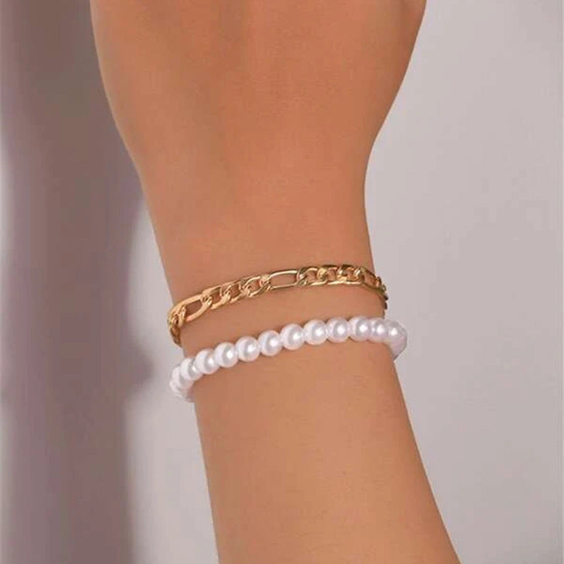 Edelstahl-Doppelarmband