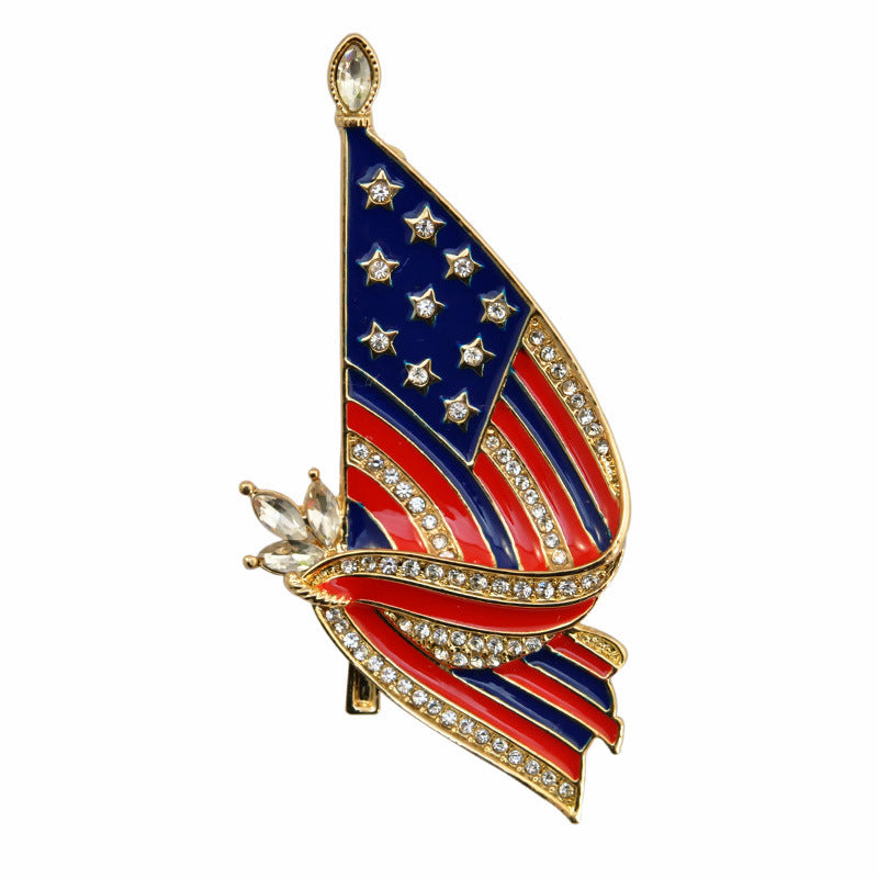 Broche goteante de la bandera nacional
