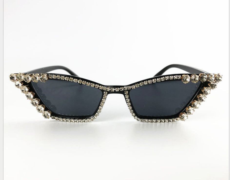 Gafas de sol con montura de diamante