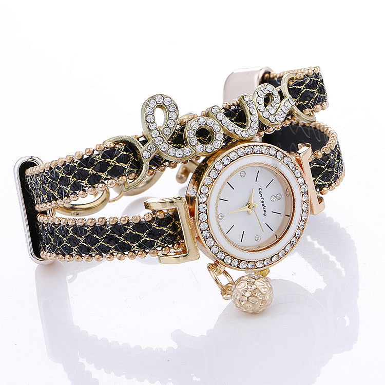 Reloj de pulsera con lentejuelas