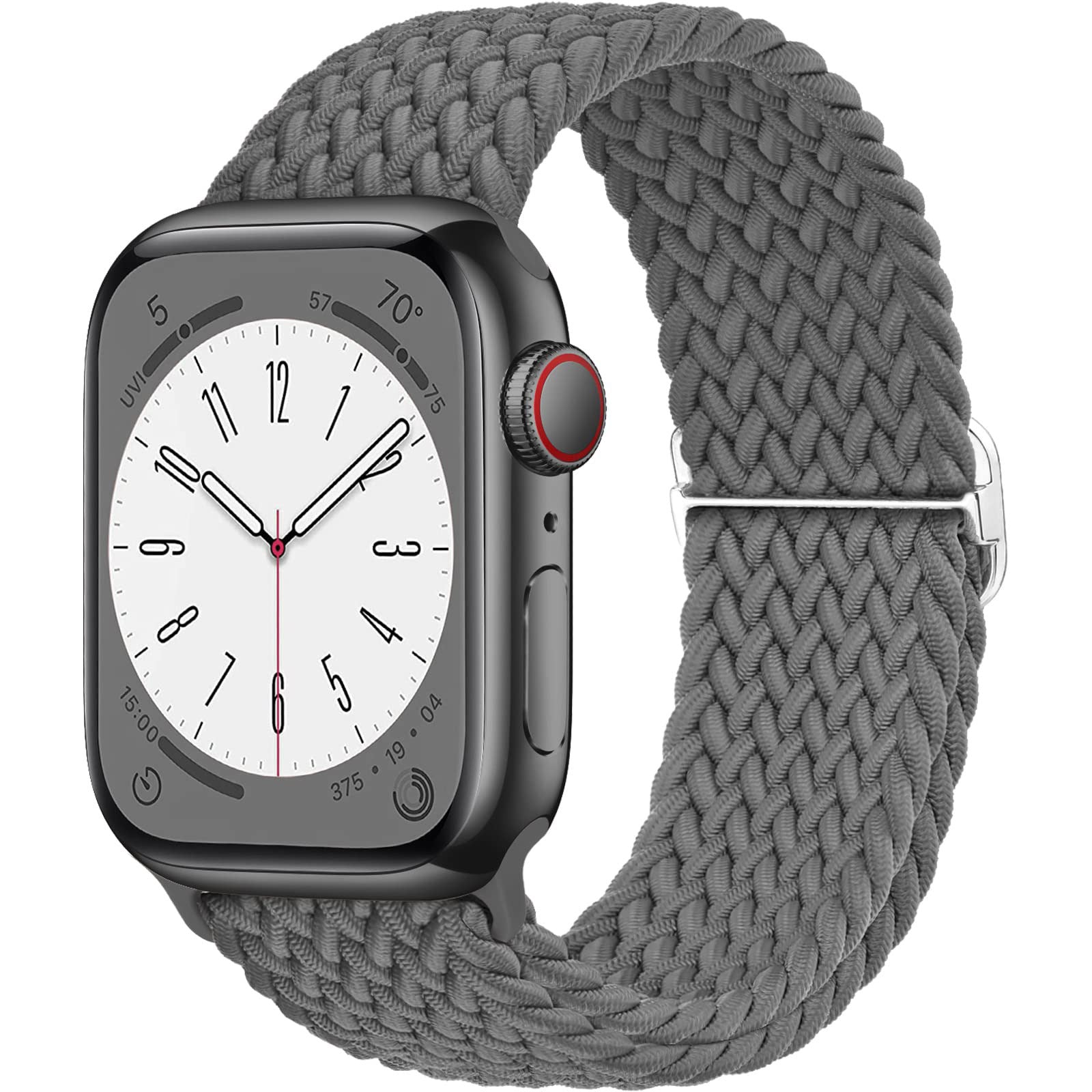 Correa de reloj ajustable de nailon trenzado