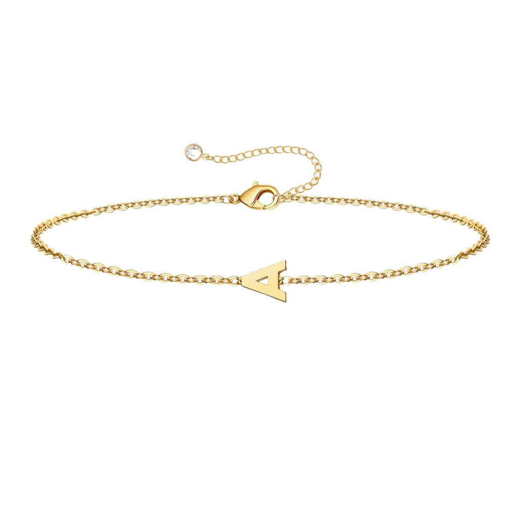 Einfaches Gold Damen Mode 26 Buchstaben Armband