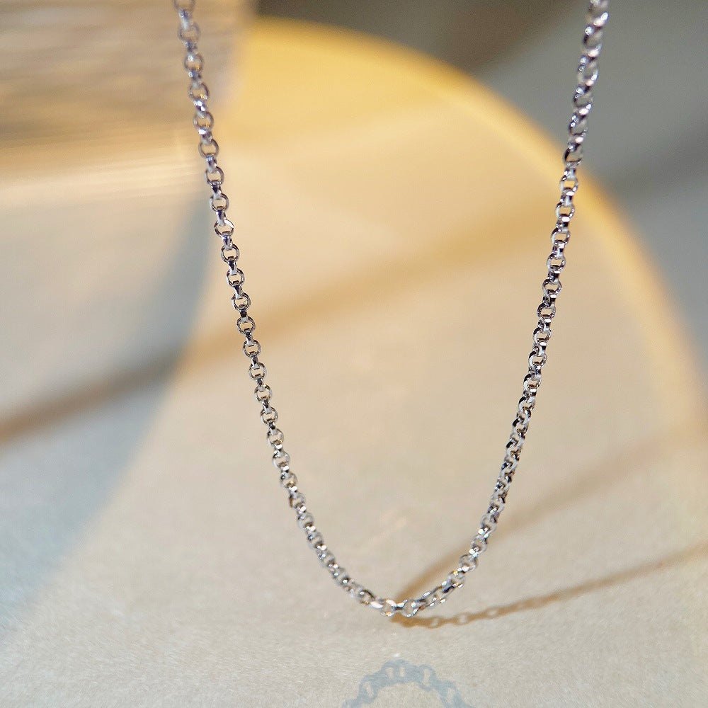 2023 Nuevo collar de plata de ley S925 con colgante de diamante de alto carbono talla radiante, cadena para clavícula, juego pesado, diamantes amarillos