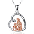 Heart Shaped Mother's Day Necklace Gift In Two Colors