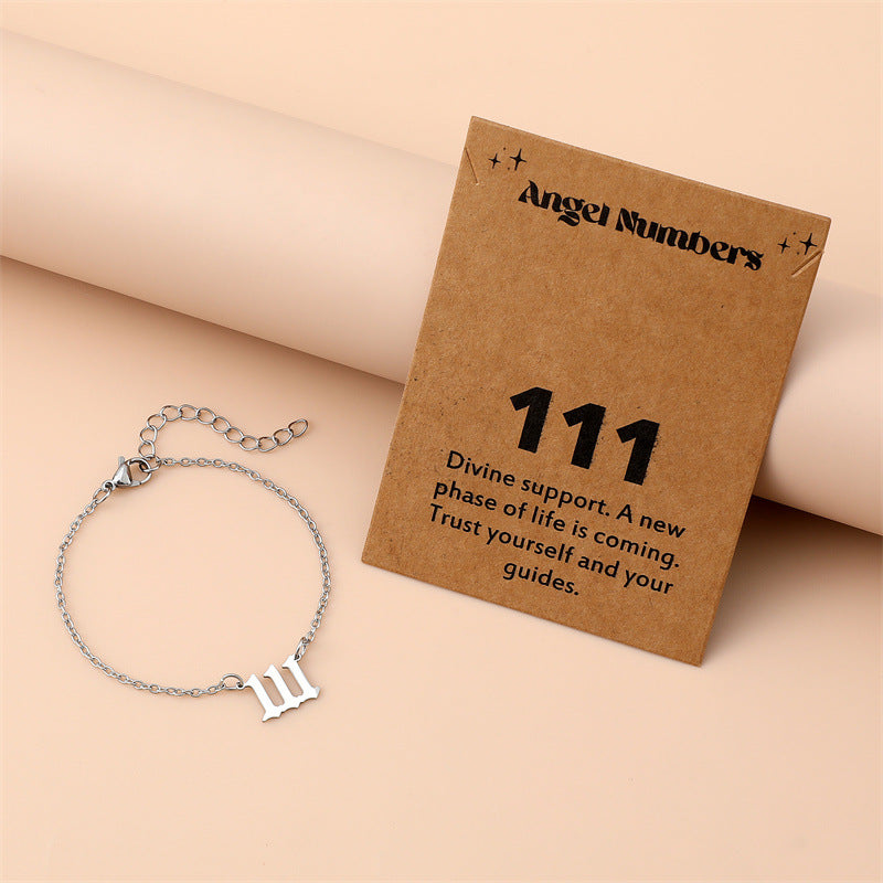 Kreatives Digitalarmband aus Edelstahl mit Engel für Frauen
