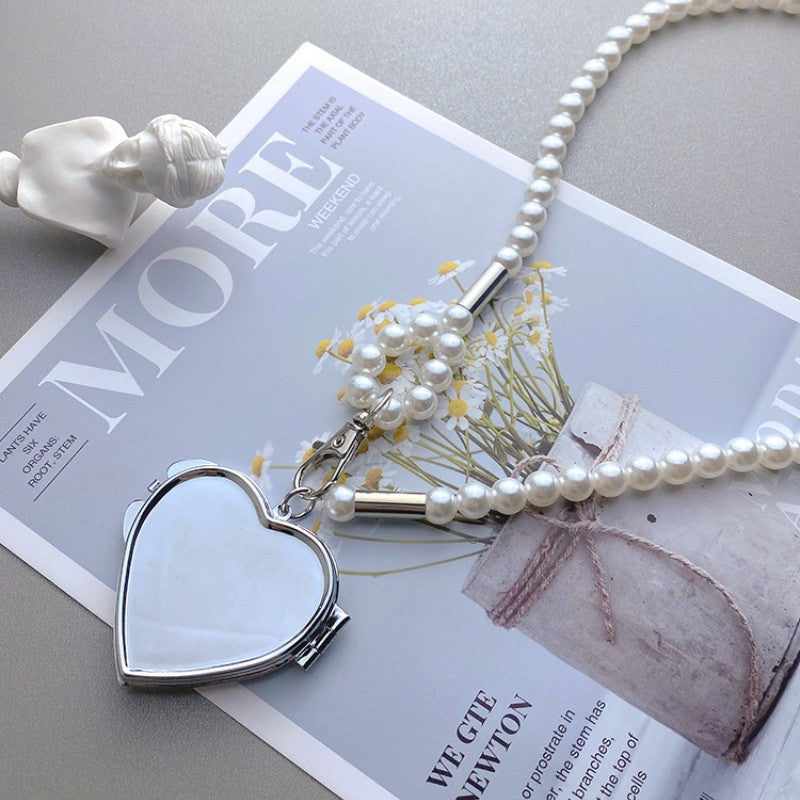 Ins Style Perlen Taillenkette Umhängegurt Damen All-Match Fashion Herzanhänger