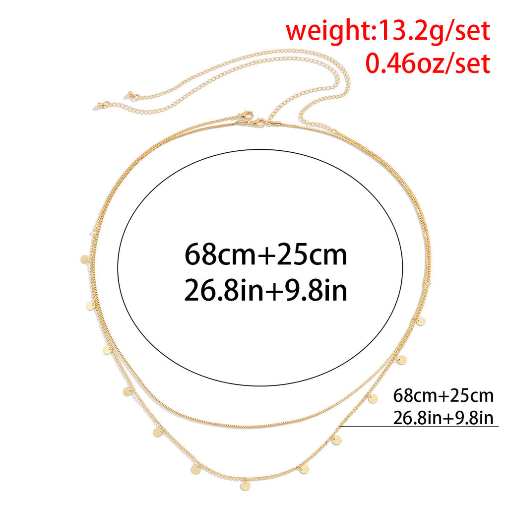 Simple Sequin Box Chain Mashup Body Chain