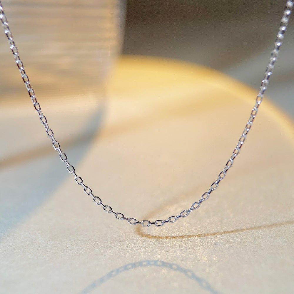 2023 Nuevo collar de plata de ley S925 con colgante de diamante de alto carbono talla radiante, cadena para clavícula, juego pesado, diamantes amarillos