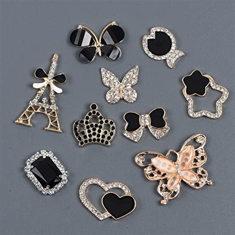 Schmetterling Strass Schuhschnalle Lochschuh Schnalle Hausschuhe Sandalen Dekoratives Zubehör