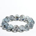 7A Natural Black Aquamarine Ball Bracelet