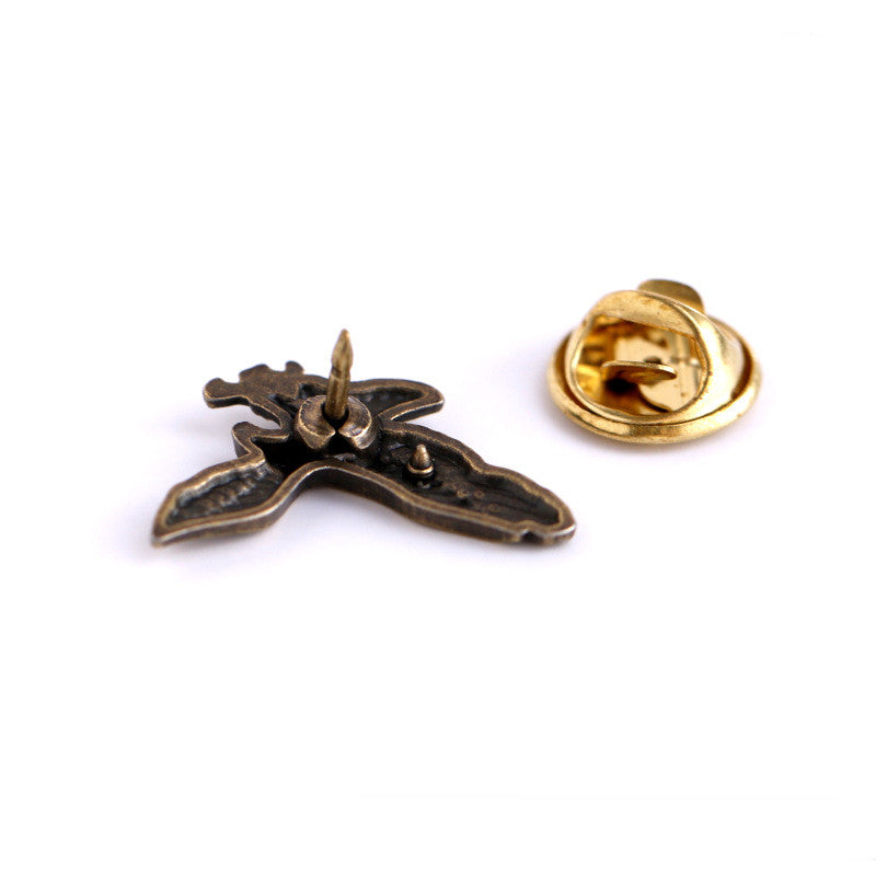 Traje de vestir con accesorios Traje pequeña águila Pequeño accesorio de metal Broche