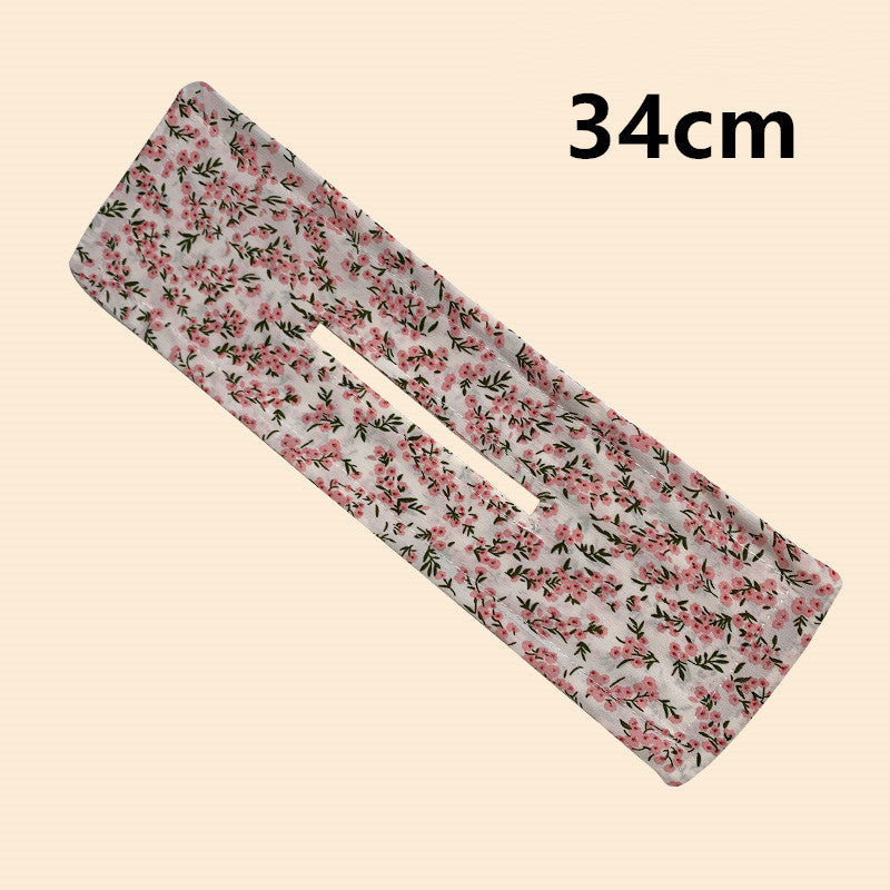 Diadema estampada con rizador de pelo estilo lazo vintage francés