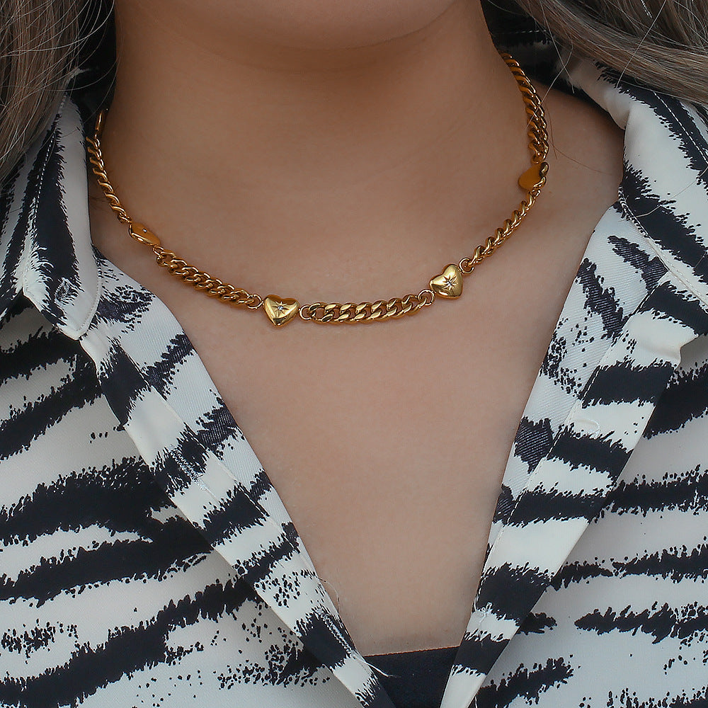 Vintage Fashion Jewelry Stainless Steel Necklace