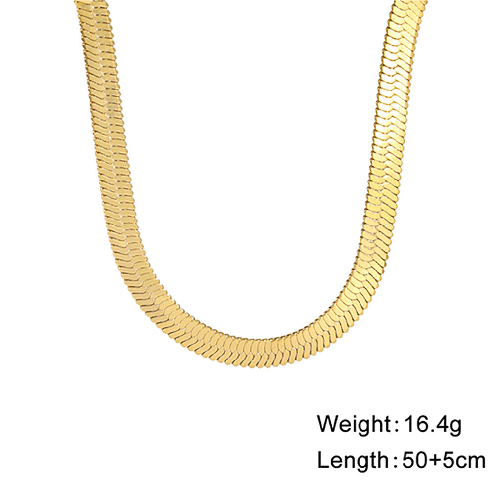 Beliebter Schlangenknochen-Edelstahl-Choker