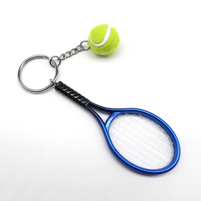 Llavero Creativo de Plástico con Forma de Raqueta de Tenis