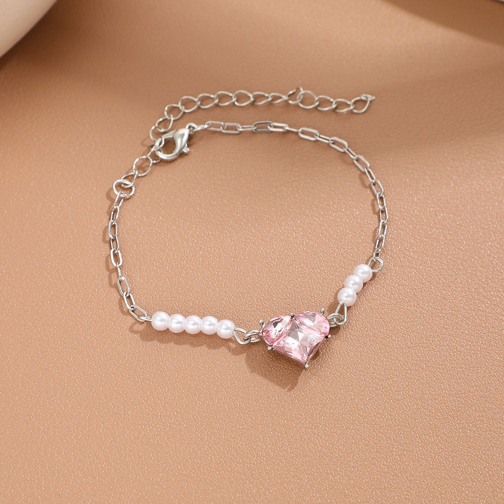 Pulsera Retro Amor Perla para Mujer