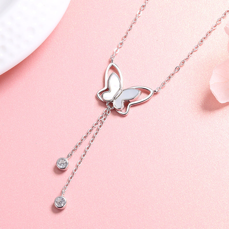 Damen Schmetterling Schlüsselbein Anhänger Halskette Elfen Schmuck Damen