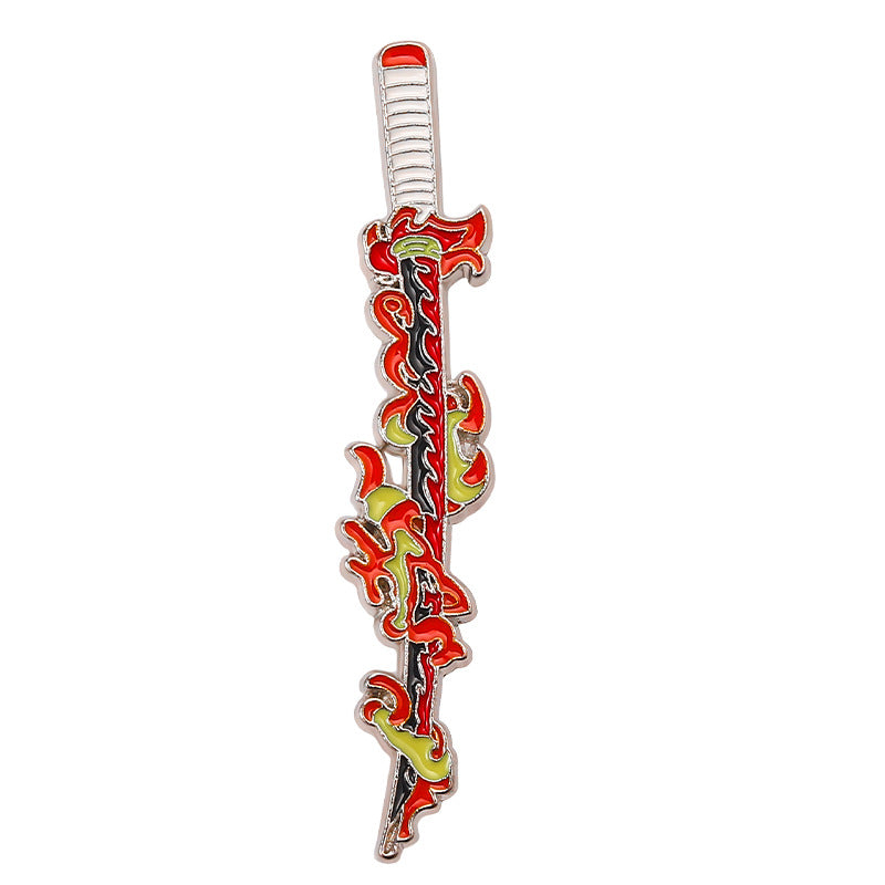 Broche liso de accesorios para ropa de armas