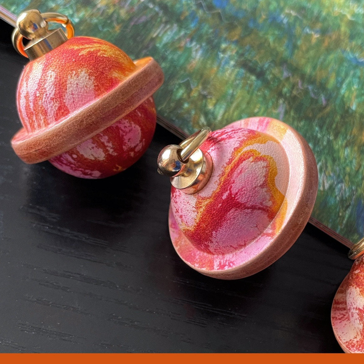 Login Planet Handmade Leather Car Keychain Ring Bell