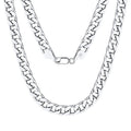 Jewelry BS925 Sterling Silver 6mm Car Flower Four-sided Chain