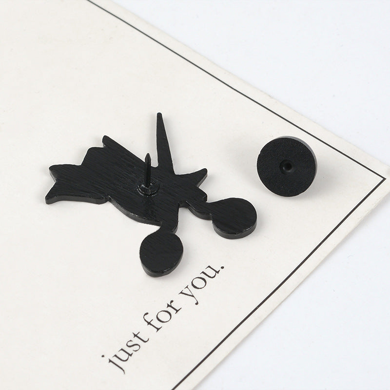 Broche de aleación en forma de tijeras de sastre goteando