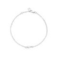 S925 Sterling Silber schlichte handgemachte Perlenkette
