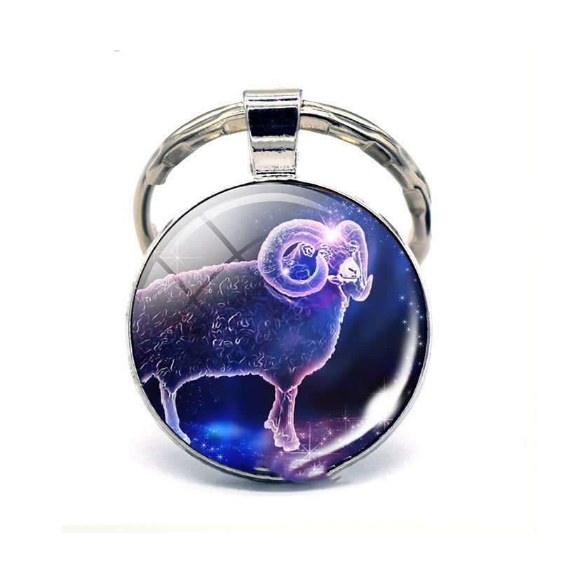 Llavero de los Doce Signos del Zodiaco, Regalo de Cumpleaños