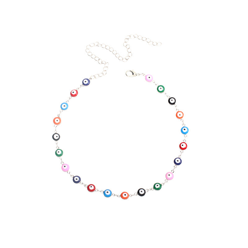 Böhmisches Buntes Vintage Dämonenaugen-Armband