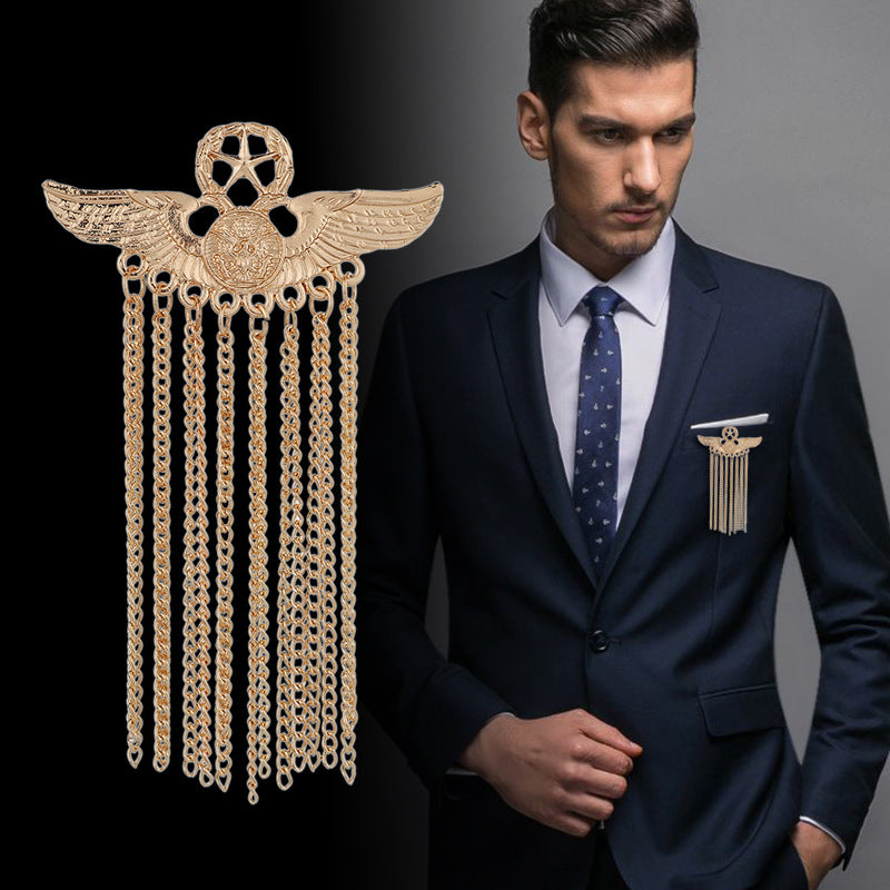 Pin metálico con insignia Five Star Wings