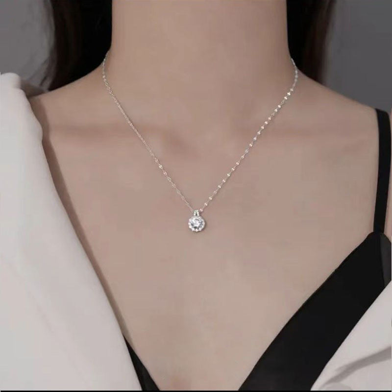 Halskette für Frauen aus 925er Sterlingsilber mit Zirkonia