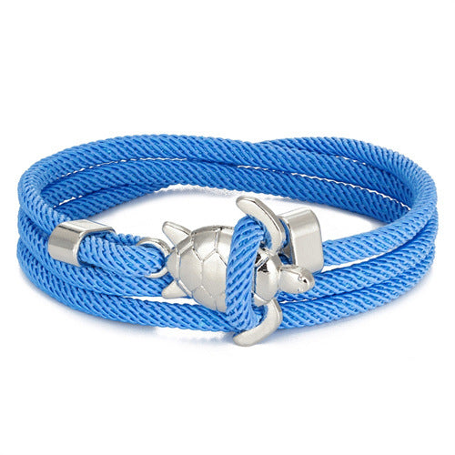 Pulsera de cuerda náutica ajustable de múltiples vueltas Serie Marina