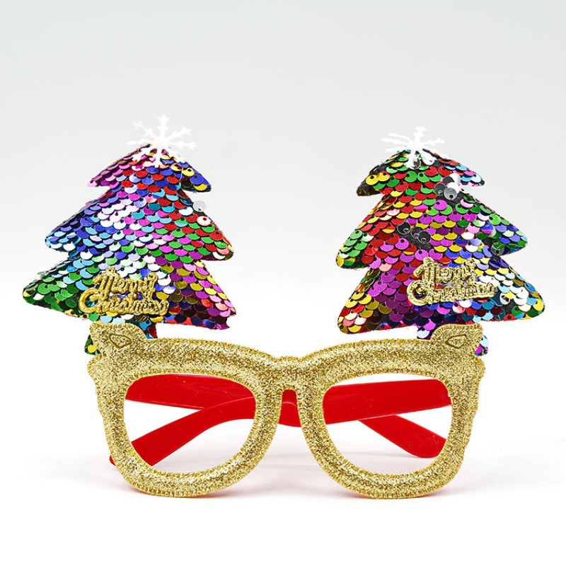 Weihnachtliche kreative Partybrille zum Verkleiden