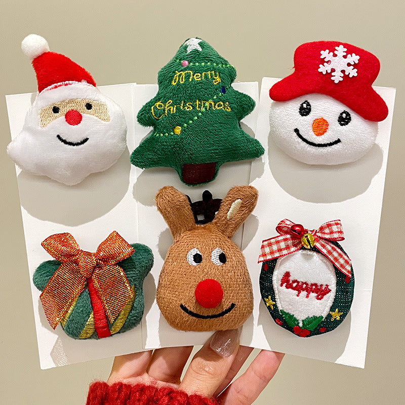 Cartoon Niedlicher Weihnachtsmann Brosche Weihnachts-Festival-Accessoires
