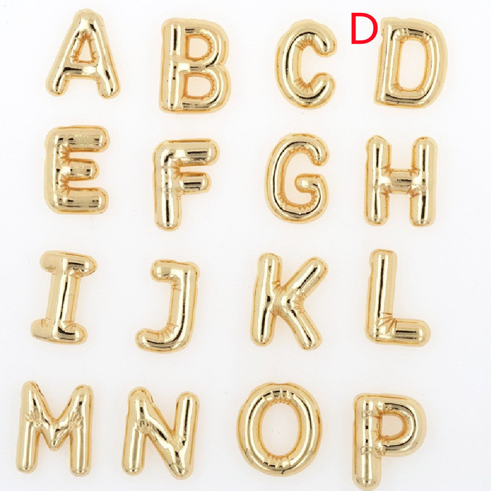 Glossy Letters Copper Pendant Necklace