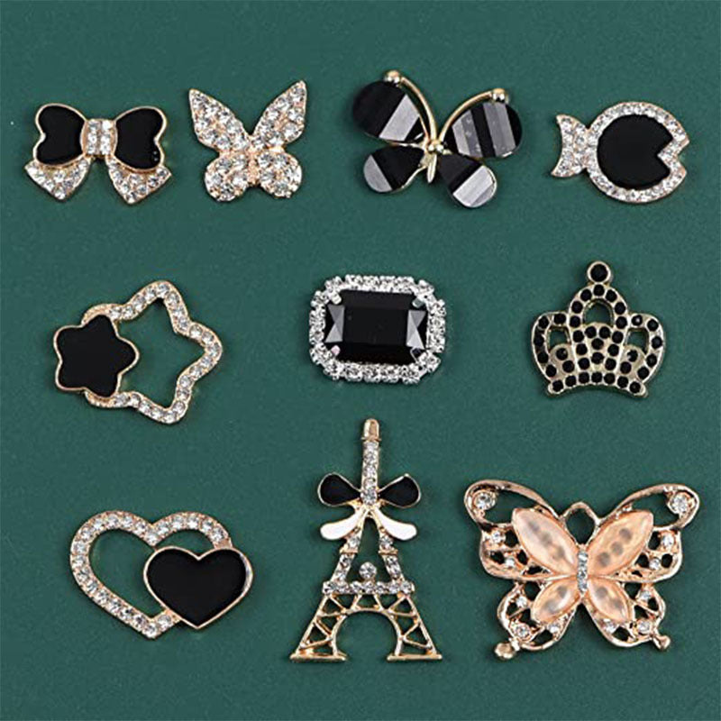 Schmetterling Strass Schuhschnalle Lochschuh Schnalle Hausschuhe Sandalen Dekoratives Zubehör