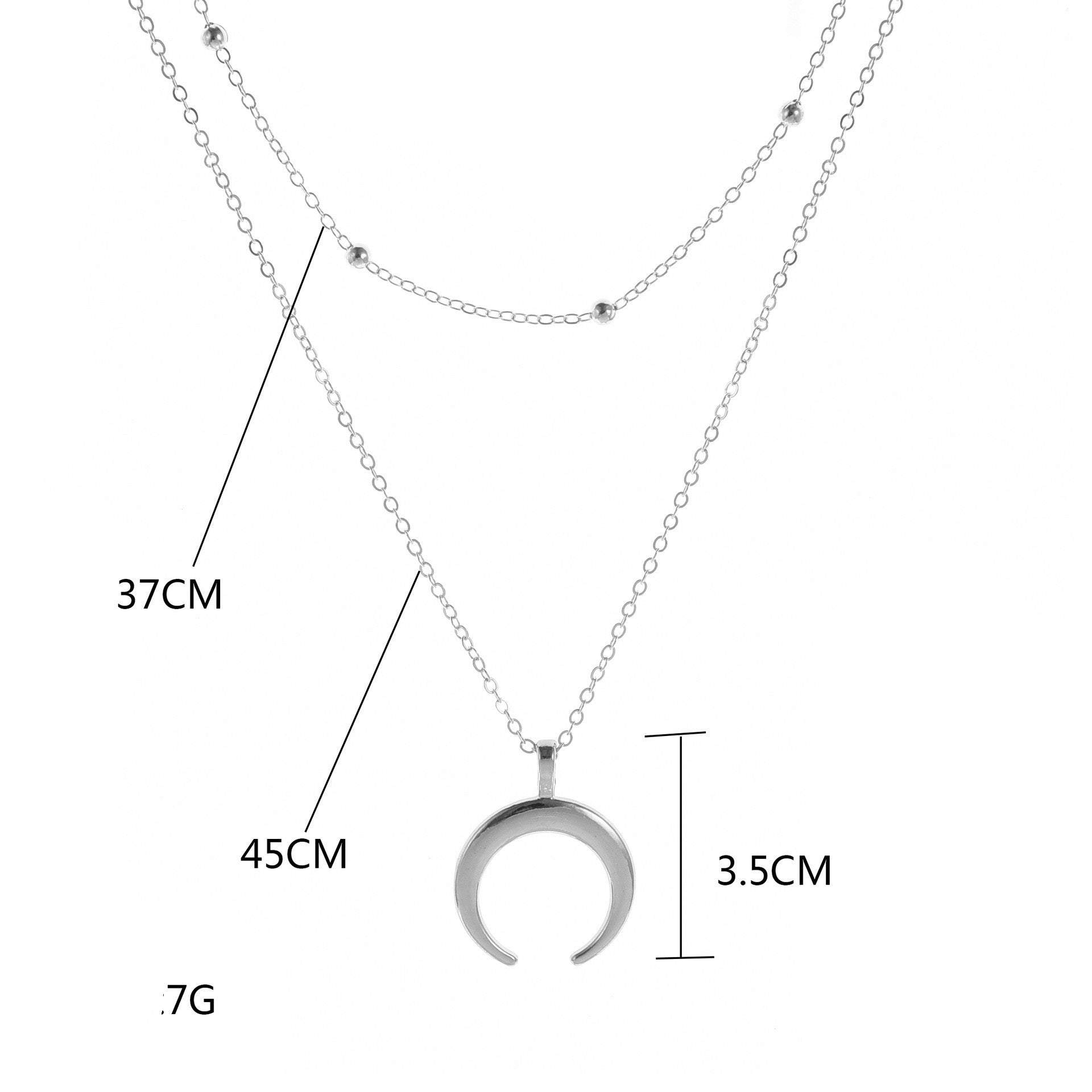 Neue Produkte Modeschmuck Böhmische Doppelhoornkette