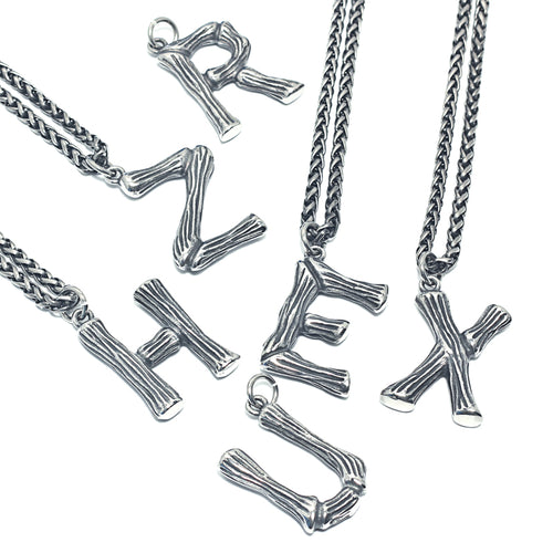 26 Collar de Alfabeto Inglés para Hombre, a la Moda