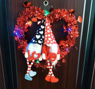 Valentinstag Ornament Geschenk Gesichtsloser Puppengirlande Valentinstag Atmosphäre Girlande