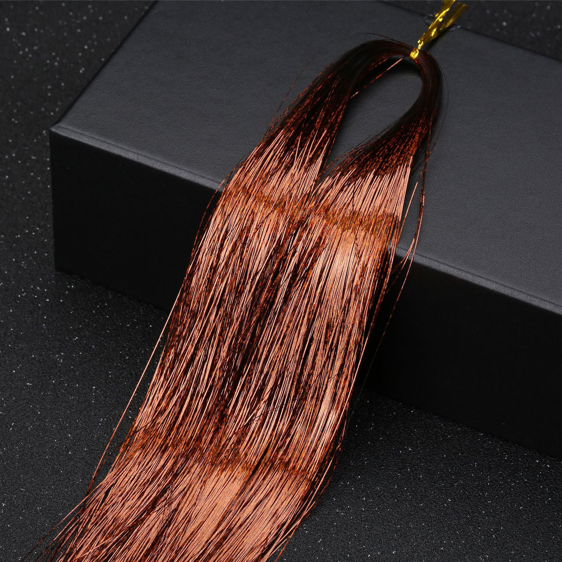 Extensión de oropel brillante para el cabello