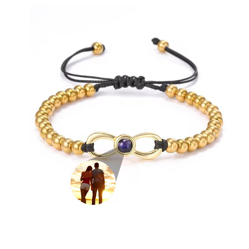 Grateful Christmas Gift Unlimited Love Number 8 Projection Bracelet