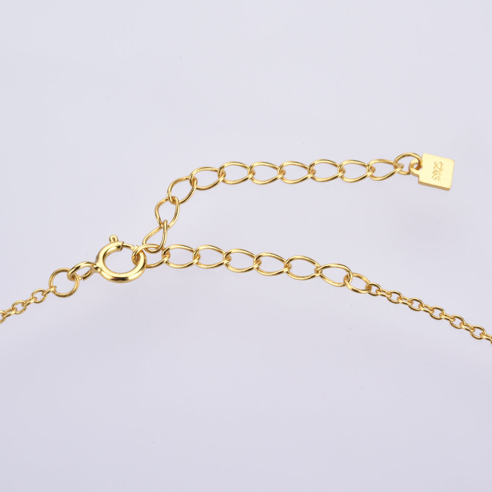 Star Moon Sterling Silver Women's Bracelet