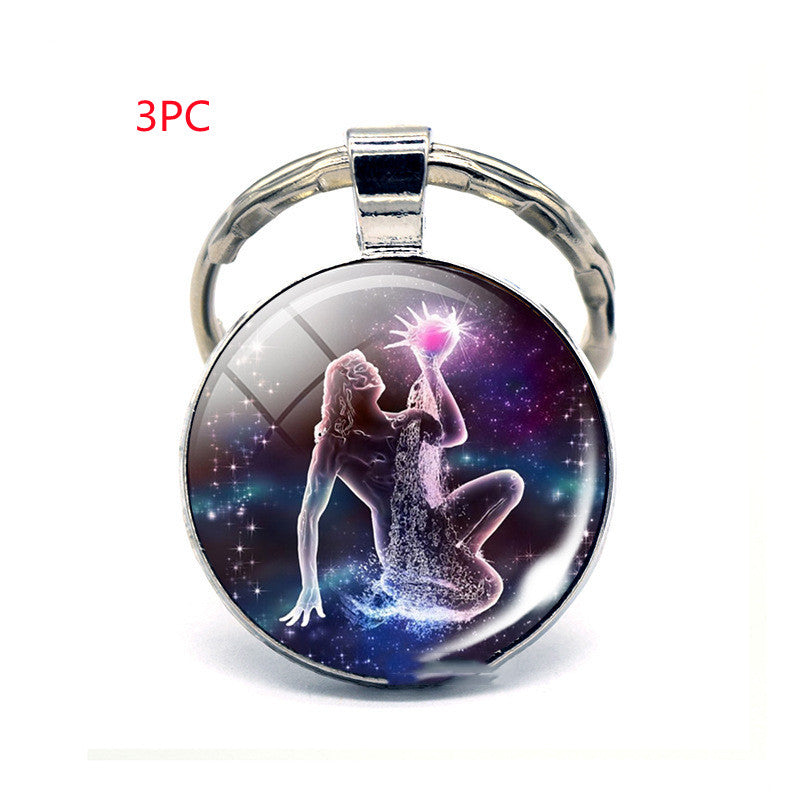Llavero de los Doce Signos del Zodiaco, Regalo de Cumpleaños