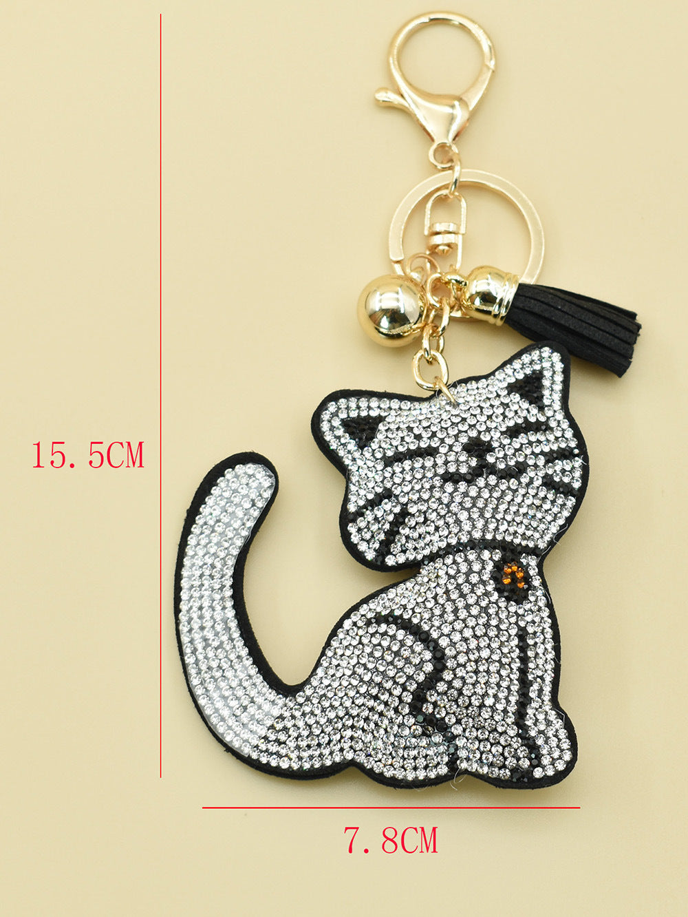 Elegante colgante de bolso con diseño de animal de dibujos animados