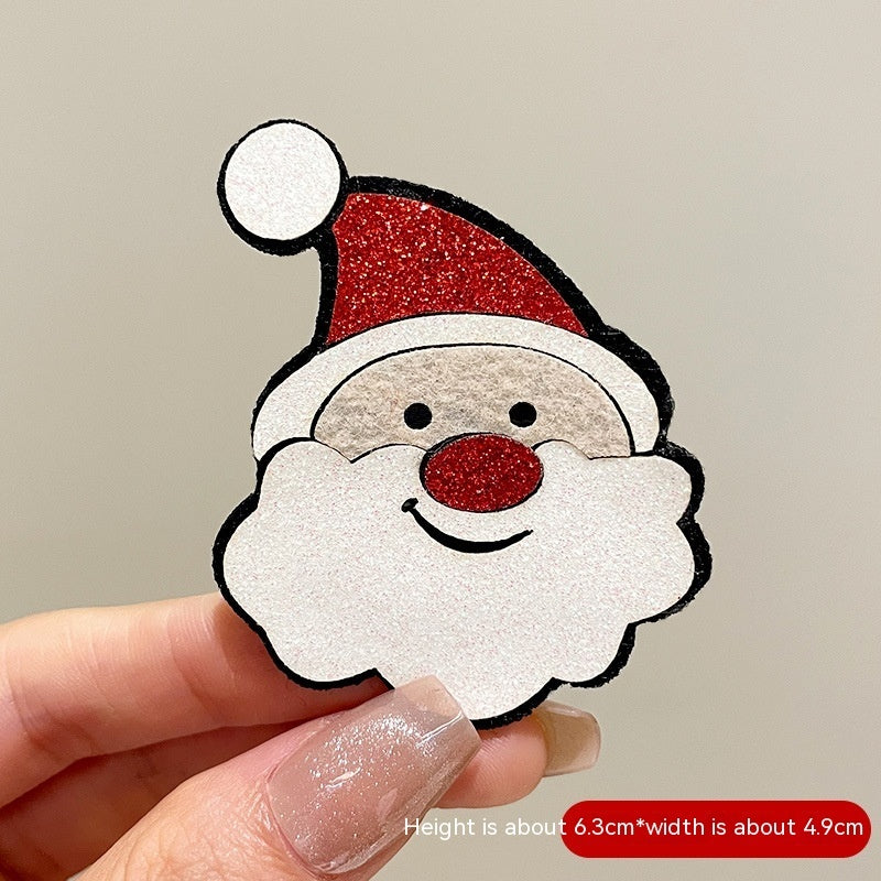 Cartoon Niedlicher Weihnachtsmann Brosche Weihnachts-Festival-Accessoires
