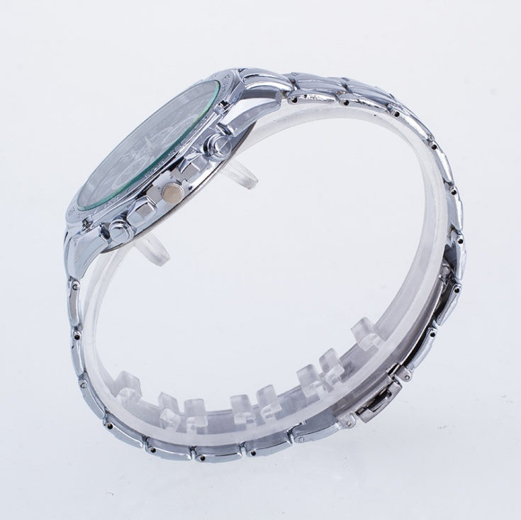 Mode Silber Edelstahl Herrenuhren Top Marke Luxusuhr Männer Sportuhr Herren Casual Armbanduhr Relogio Masculino