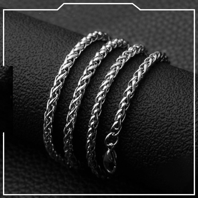 Collares de acero de titanio para hombres