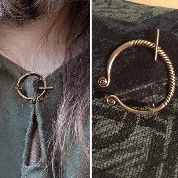 Wikingerbrosche Cowboy-Anstecker Gürtelschnalle Kragenbeutel-Zubehör